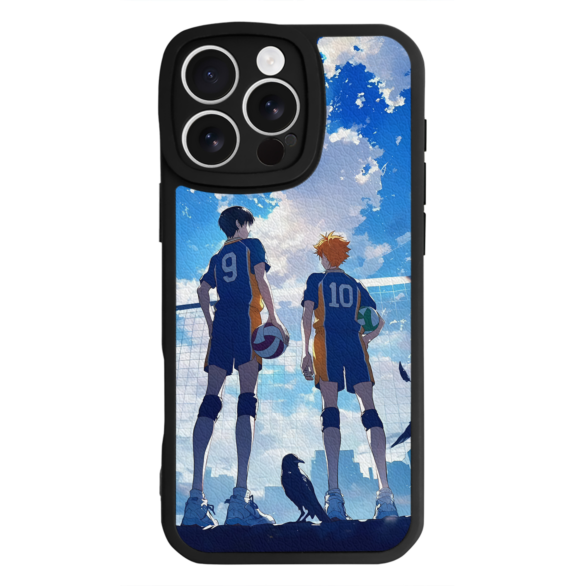 （画像用） ハイキュー!! Haikyu!! 【iPhone 16シリーズ対応】シリコンスマホケース（レザー調） 材質：シリコン
